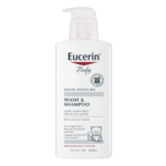 Eucerin Baby Wash and Shampoo Unscented 400ml