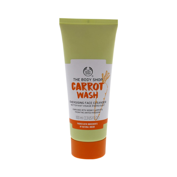 120 The Body Shop Carrot Wash Energizing Face Cleanser 100ml - Image 1