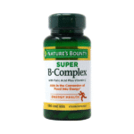 Nature’s Bounty Super B-Complex with Folic Acid Plus Vitamin-C 150 Tablets