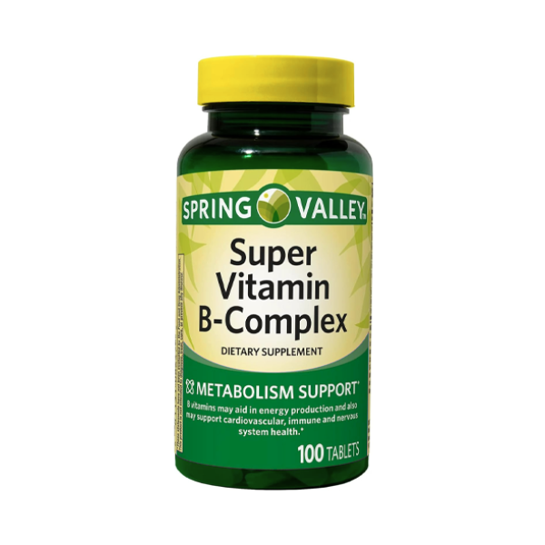 200 Spring Valley Super Vitamin B-Complex 100 Tablets - Image 1