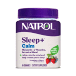 Natrol Sleep+Calm Melatonin Gummies Strawberry Flavor, 60 Gummies