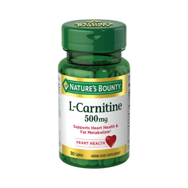 24 Nature’s Bounty L-Carnitine 500mg 30 Caplets - Image 1
