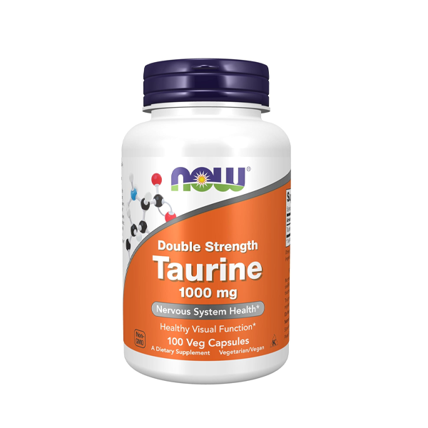 441 Now Foods Taurine 1,000mg 100 Veg Capsules - Image 1