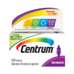 Centrum Women Multivitamin/Multimineral Supplement Vitamin D3 120 Tablets