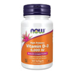 Now Food Vitamin D-3 5000 IU 120 Softgels