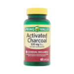 Spring Valley Activated Charcoal Dietary Supplement 520mg 60 Count