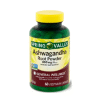 Spring Valley Ashwagandha Root Powder 800mg 60 Vegetarian Capsules